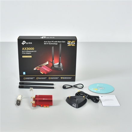 TP-LINK Archer TX3000E WLAN / Bluetooth 2402 Mbit/ai Vidinis