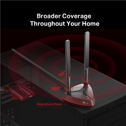 TP-LINK Archer TX3000E WLAN / Bluetooth 2402 Mbit/ai Vidinis