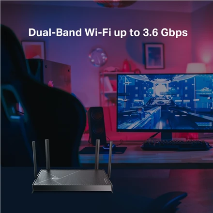 TP-LINK | Dviejų dažnių „Wi-Fi 7“ maršrutizatorius | Archer BE3600 | 802.11be | 2882 Mb/s | Tinklo ryšio palaikymas: Ne | MU-MiMO: Taip | Ne, mobilusis plačiajuostis ryšys: Ne