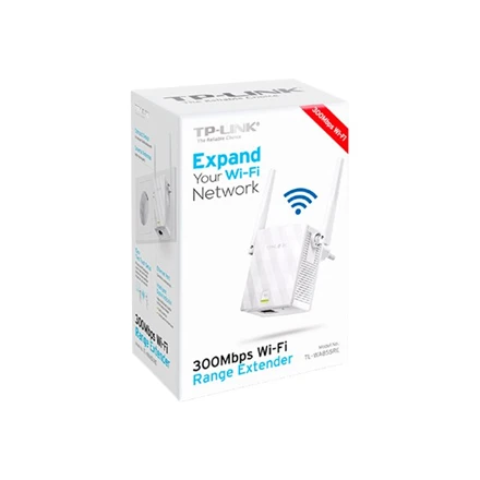 Maršrutizatorius TP-LINK | Prailginti | TL-WA855RE | 802.11n | 2,4 GHz | 300 Mbit/s | 10/100 Mbit/s | Ethernet LAN (RJ-45) jungle 1 | MU-MiMO Nr. | nėra PoE | Antenos tipas 2x išorinė