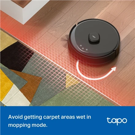 TP-LINK „Hyper Suction Robot“ dulkių siurblys ir šluostė | Tapo RV30 Max Plus | Wet&Dry | 2600 mAh | Dulkių talpa 3 L | 5300 Pa | Juodas