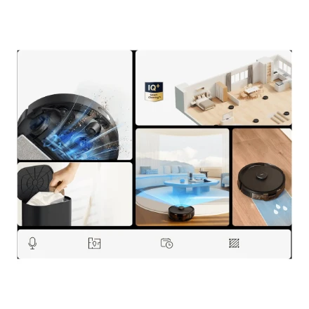 TP-LINK „Hyper Suction Robot“ dulkių siurblys ir šluostė | Tapo RV30 Max Plus | Wet&Dry | 2600 mAh | Dulkių talpa 3 L | 5300 Pa | Juodas