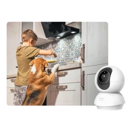 TP-LINK | Pakreipiama/sukama dirbtinio intelekto namų apsaugos „Wi-Fi“ kamera | Tapo C230 | Ant stalo/lubų tvirtinama | 5 MP | 4 mm/F2.0 | H.264 | „Micro SD“, maks. 512 GB