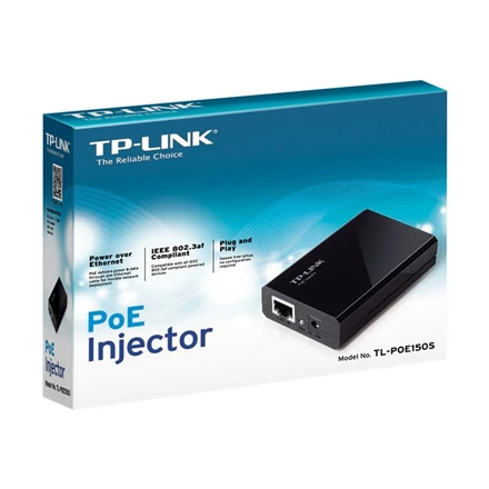 TP-LINK | PoE injektorius 15.4W | TL-PoE150S | Ethernet LAN (RJ-45) jungtys 2x10/100/1000