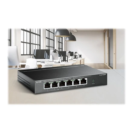 Šakotuvas TP-LINK | Jungiklis | TL-SF1006P | Nevaldomas | Darbalaukis | 10/100 Mbps (RJ-45) jungtys kiekis 6 | PoE+ jungtys kiekis 4 | Maitinimo tipas Išorinis
