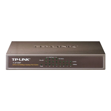 Šakotuvas TP-LINK | Komutatorius | TL-SF1008P | Nevaldomas | Stalinis | 10/100 Mbps (RJ-45) jungtys kiekis 8 | Power over Ethernet (PoE) jungtys kiekis 4 | Maitinimo šaltinio tipas Išorinis