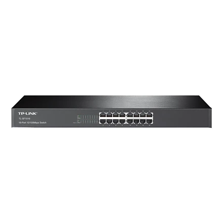 Šakotuvas TP-LINK | Switch | TL-SF1016 | Unmanaged | Rackmountable | 10/100 Mbps (RJ-45) jungtys quantity 16 | Power supply type External