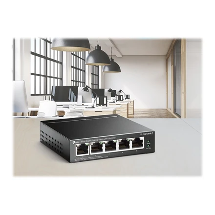 Šakotuvas TP-LINK | Jungiklis | TL-SG1005LP | Nevaldomas | Darbalaukis | PoE+ jungtys kiekis 4 | Maitinimo tipas Išorinis