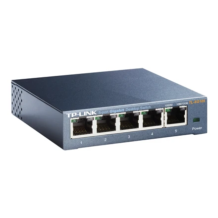 Šakotuvas Komutatorius TP-LINK, 5-port, metalinis korpusas, juodas / TL-SG105