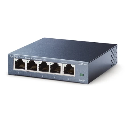 Šakotuvas Komutatorius TP-LINK, 5-port, metalinis korpusas, juodas / TL-SG105