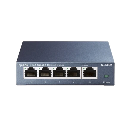 Šakotuvas Komutatorius TP-LINK, 5-port, metalinis korpusas, juodas / TL-SG105