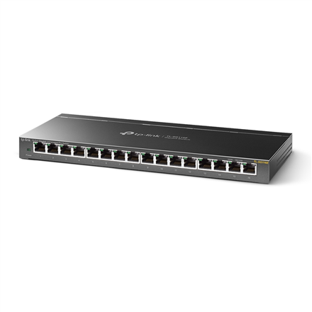 Šakotuvas TP-LINK | Switch | TL-SG116E | Web managed | Wall mountable | Gigabit Ethernet (copper) jungtys quantity 16 | Power supply type External