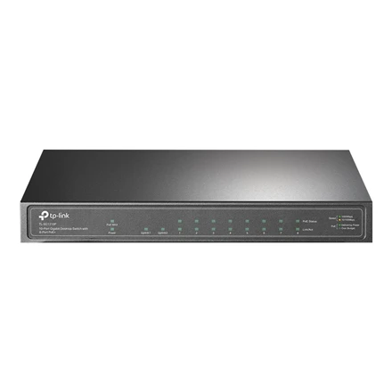 Šakotuvas TP-LINK | Switch | TL-SG1210P | Unmanaged | Desktop | Gigabit Ethernet (copper) jungtys quantity 1 | SFP jungtys quantity 1 | PoE+ jungtys quantity 8