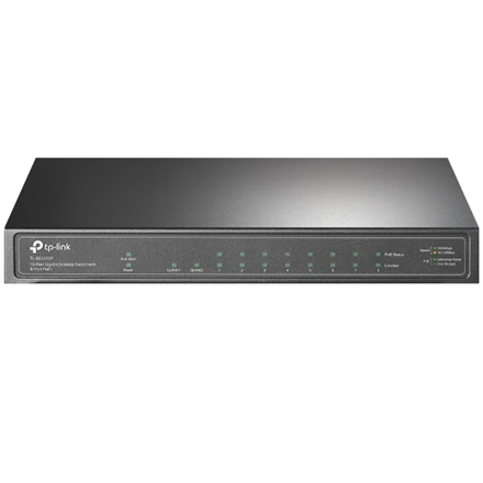 Šakotuvas TP-LINK | Switch | TL-SG1210P | Unmanaged | Desktop | Gigabit Ethernet (copper) jungtys quantity 1 | SFP jungtys quantity 1 | PoE+ jungtys quantity 8