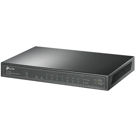Šakotuvas TP-LINK | Switch | TL-SG1210P | Unmanaged | Desktop | Gigabit Ethernet (copper) jungtys quantity 1 | SFP jungtys quantity 1 | PoE+ jungtys quantity 8