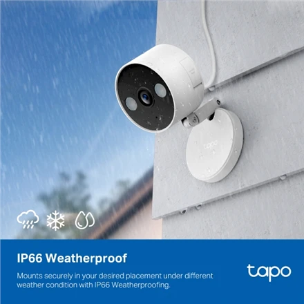 TP-LINK | Namų apsaugos kamera su „Wi-Fi“ | Tapo C120 | 24 mėn. | Kompaktiška | 4 MP | 3,17 mm | IP66 | H.264 | „MicroSD“ iki 512 GB