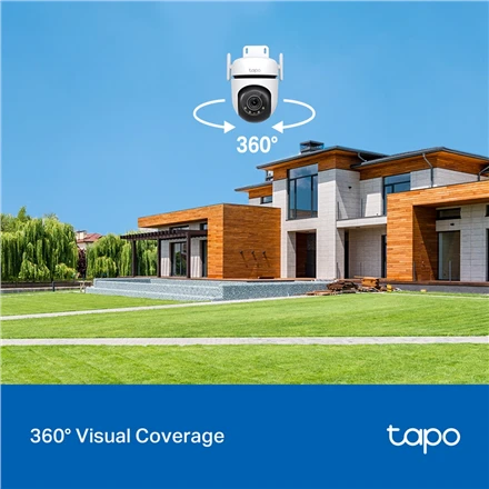 TP-LINK | Pan/Tilt Security Wi-Fi kamera | Tapo C520WS | Kupolas | 4 MP | 3,18 mm/F1,6 | IP66 | H.264 | „MicroSD“, iki 512 GB