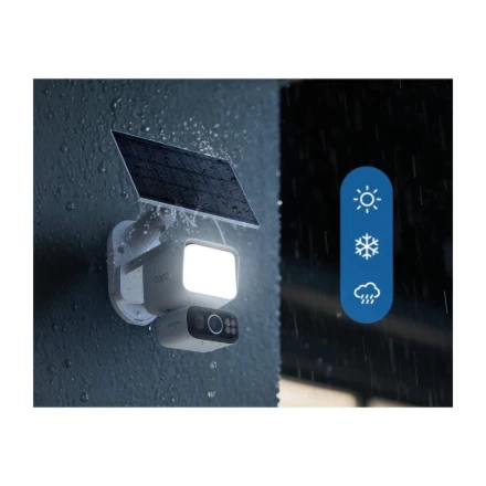 TP-LINK | Tapo C615F KIT | Saulės energija varomas prožektorius su horizontalia/pakreipiama apsaugos kamera | 3 MP | F/1.6 | H.264 | „MicroSD“ kortelė iki 512 GB