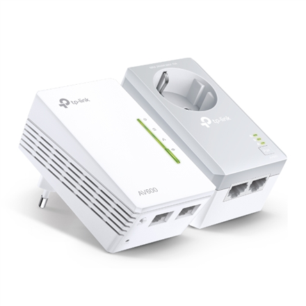 Maršrutizatorius TP-LINK | AV600 Powerline Wi-Fi rinkinys | TL-WPA4226 RINKINYS | 10/100 Mbit/s | Ethernet LAN (RJ-45) jungtys 4 | 802.11n | Wi-Fi duomenų perdavimo sparta (maks.) 300 Mbit/s | Duomenų perdavimo sparta (maks.) 600 Mbit/s | Papildomas lizdas