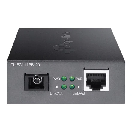 TP-LINK | VDM medijos keitiklis su 1 prievado PoE | TL-FC111PB-20 | 10/100M RJ45 prievadas