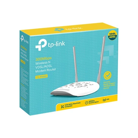 TP-LINK TD-W9960 belaidis maršrutizatorius Viena juosta (2,4 GHz) Greitas eternetas Balta