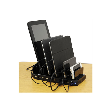 Tripp Lite | 10 prievadų USB įkrovimo stotis su reguliuojama saugykla | U280-010-ST-CEE