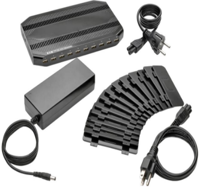 Tripp Lite | 10 prievadų USB įkrovimo stotis su reguliuojama saugykla | U280-010-ST-CEE