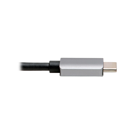 Tripp Lite USB-C dokas U444-06N-H4GUSC Vienvietis Ekranas/1xHDMI/iki 1x4K/1xUSB 3.2/RJ45/palaikymas PD 100W/Sidabrinis/Maitinimo šaltinis neįtrauktas