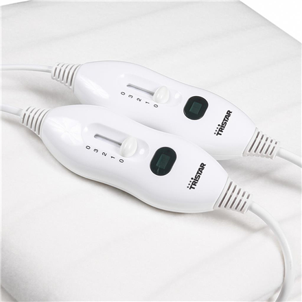 Tristar | Electric Under Blanket | BW-4752 | Number of heating levels 2 | Number of persons 2 | Washable | Remote control | Polyester | 120 W | Baltas