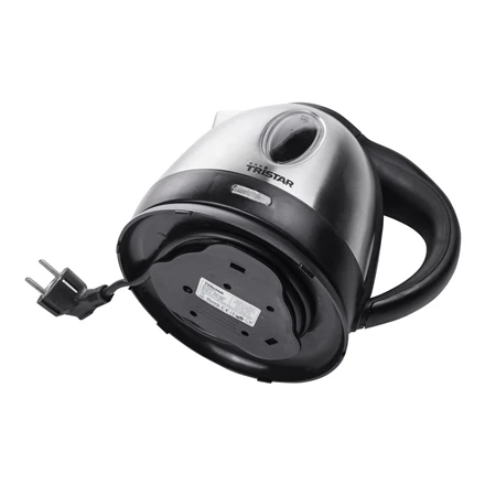 Tristar | Jug Virdulys | WK-1323 | Standard | 1500 W | 1.2 L | Nerūdijantis plienas | 360° rotational base | Sidabrinis