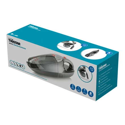 Tristar | Dulkių siurblys | KR-3178 | Belaidis veikimas | Rankinis | - W | 12 V | Veikimo laikas (maks.) 15 min | Pilkas | Garantija 24 mėn.