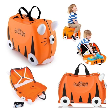 Trunki kelioninis lagaminas su ratukais vaikams | Tigriukas Tipu