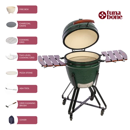 TunaBone Kamado classic kepsninė 21", M dydis, žalia