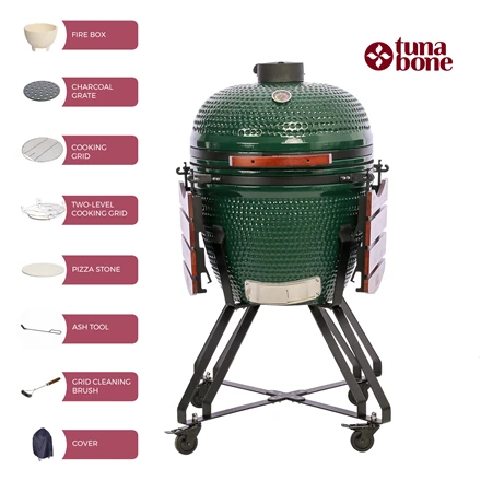 TunaBone Kamado classic kepsninė 23", L dydis, žalia