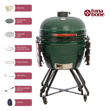 TunaBone Kamado classic kepsninė 26", XL dydis, žalia