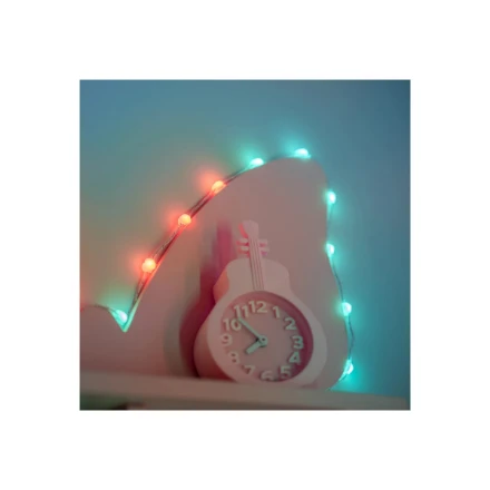 „Twinkly Candies“ 100 širdies formos RGB šviesos diodų, skaidrus laidas, USB-C