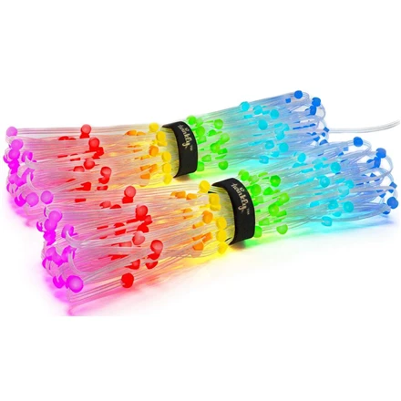 Lubinis šviestuvas „Twinkly Dots“ išmaniosios LED lemputės, 400 RGB (daugiaspalvės), 20 m, permatomas RGB laidas, 16 mln.+ spalvų