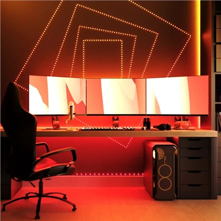 „Twinkly Dots“ išmaniosios LED lemputės, 60 RGB (daugiaspalvės), maitinamos USB, 3 m, skaidrios RGB – 16 mln.+ spalvų