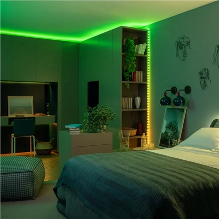 „Twinkly Dots“ išmaniosios LED lemputės, 60 RGB (daugiaspalvės), maitinamos USB, 3 m, skaidrios RGB – 16 mln.+ spalvų