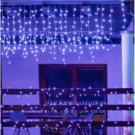 Kalėdinė išmanioji lempučių girlianda Twinkly Icicle 190 LED RGB, varvekliai, daugiaspalvės