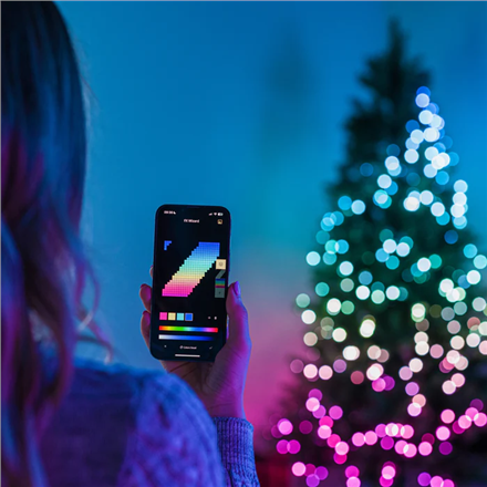 Twinkly Strings Smart LED 750 RGB, 60m, Juodas laidas|Daugiaspalvis
