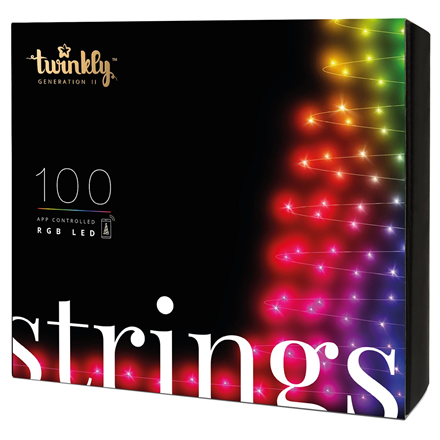 Kalėdinė išmanioji lempučių girlianda Twinkly Strings 100 LED, RGB, daugiaspalvės