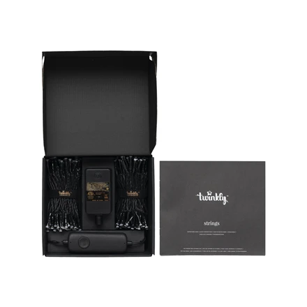 Kalėdinė išmanioji lempučių girlianda Twinkly Strings 250 LED RGB, daugiaspalvės