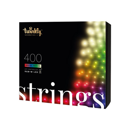 Kalėdinė išmanioji lempučių girlianda Twinkly Strings 400L 5mm RGBW