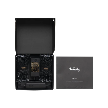 Kalėdinė išmanioji lempučių girlianda Twinkly Strings 600L 4,3mm RGB
