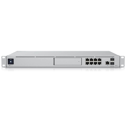Šakotuvas Ubiquiti All-in-one Maršrutizatorius ir Security Gateway | UDM-SE | Nėra „Wi-Fi“ | 10/100/1000/2500 Mbit/s | Ethernet LAN (RJ-45) jungtys 8 | Tinklelio atramos Nr. | MU-MiMO Nr. | Nėra mobiliojo plačiajuosčio ryšio