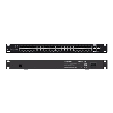 Šakotuvas Ubiquiti | EdgeSwitch | ES-48-500W | Tvarkomas žiniatinklis | Montuojamas ant stovo | Gigabit Ethernet (vario) jungtys kiekis 48 | SFP jungtys kiekis 2 | SFP+ jungtys kiekis 2 | 12 mėn.