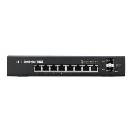 Šakotuvas UBIQUITI ES-8-150W Ubiquiti ES-8-150W 8 prievadų + 2xSFP Gigabit PoE jungiklis 24V/48V 802.3af/802.3at