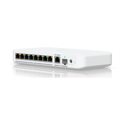 Šakotuvas UBIQUITI FLEX 2.5G POE FLEXIBLE, 8 PORT 2.5 GBE POE++ JUNGIKLIS SU 10 GBE RJ45/SFP+ KOMBINUOTU SUSIJUSIOS PRIEDAS, KURIE GALI BŪTI MAITINIMAS SU POE+++ ARBA KINKTAmosios srovės maitinimu*