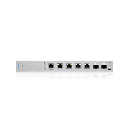 Šakotuvas UBIQUITI US-XG-6POE Ubiquiti US-XG-6POE 10GbE 6 prievadų (4x RJ45, 2xSFP+) komutatorius su 802.3bt PoE++